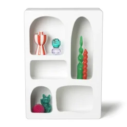Xenos Vakkenkasten|Wandkasten-5 vakkenkast Zaha organic - MDF - 65x45x15 cm