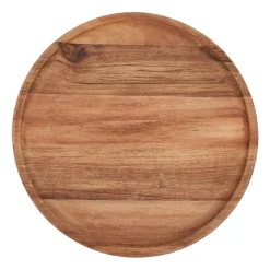 Xenos Borrelplanken|Kaarsenplateaus-Acacia tray rond - ø22 cm