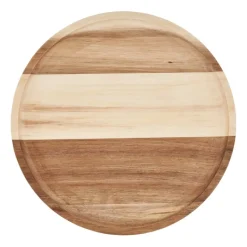 Xenos Borrelplanken|Kaarsenplateaus-Acacia tray rond - ø28 cm