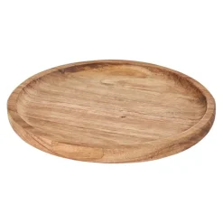 Xenos Borrelplanken|Kaarsenplateaus-Acacia tray rond - ø16 cm