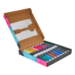 Xenos Verf-Acrylverf - 18 kleuren - 25x25x3 cm
