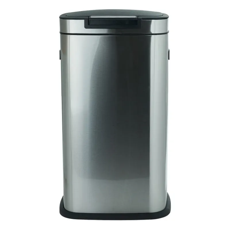 Xenos Prullenbakken-Afvalemmer push - zilver - 38 liter