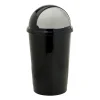 Xenos Prullenbakken-Afvalton bullit - 50 liter - zwart