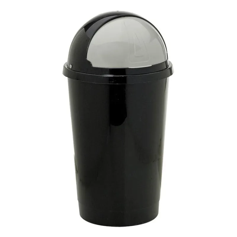 Xenos Prullenbakken-Afvalton bullit - 50 liter - zwart