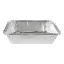 Xenos Barbecue-Aluminium tray - set van 4 - 6x26x19 cm