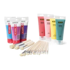 Xenos Verf|Kerst Knutselen-Arcylverf in tube - groen - 75 ml