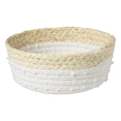 Xenos Badkamer Accessoires|Kerstcadeaus-Badkamer mandjes jute - set van 3