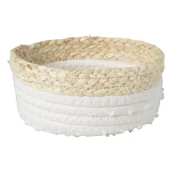Xenos Badkamer Accessoires|Kerstcadeaus-Badkamer mandjes jute - set van 3