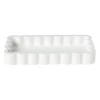 Xenos Badkamer Accessoires-Badkamer plateau golf - wit - 3x18x10 cm