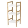 Xenos Badkamer Accessoires|Doucherekjes-Badkamerrek - naturel/wit - 72x30x30 cm