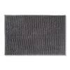 Xenos Badmatten-Badmat chenille - donkergrijs - 40x60 cm