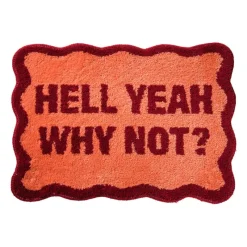 Xenos Badmatten-Badmat hell yeah why not - roze - 50x70 cm