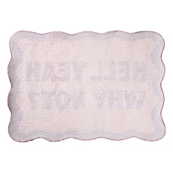 Xenos Badmatten-Badmat hell yeah why not - roze - 50x70 cm