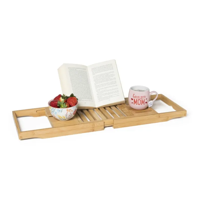 Xenos Doucherekjes|Badkamer Accessoires-Badrek bamboe - 70x23 cm