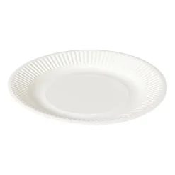 Xenos Wegwerpservies-Bagasse bord - wit - ø18.5x2 cm