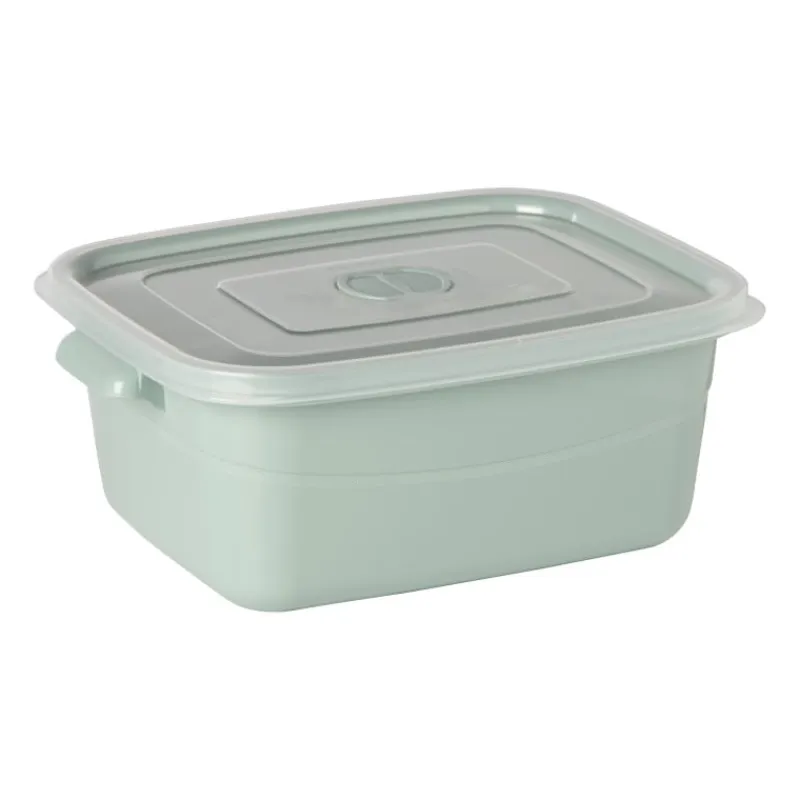 Xenos Bewaardozen|Magnetrondozen-Bakje voor magnetron - 1 liter - groen