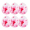 Xenos Ballonnen|Bruiloft-Ballon confetti - hartjes - set van 6