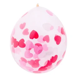 Xenos Ballonnen|Bruiloft-Ballon confetti - hartjes - set van 6