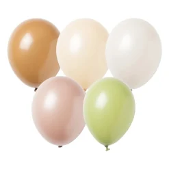 Xenos Ballonnen-Ballonnen - mix naturel - set van 10
