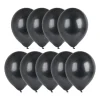 Xenos Ballonnen-Ballonnen metallic - zwart - set van 9