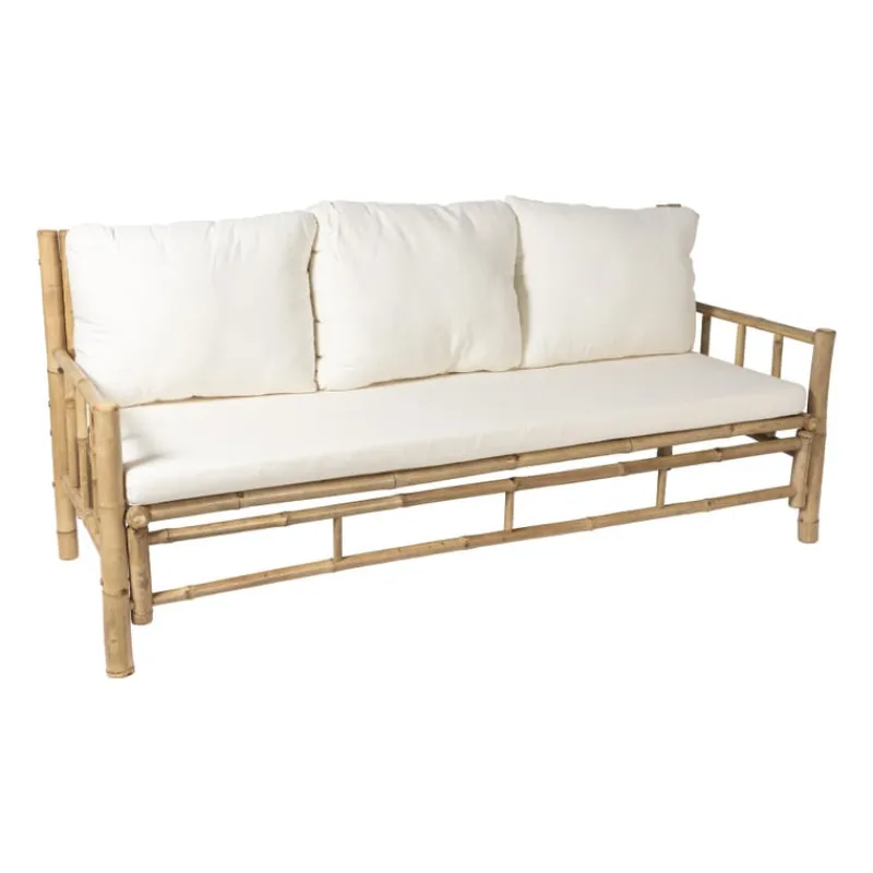 Xenos Bankjes-Bamboe bank Padang - 3-zits - 80x180x70 cm