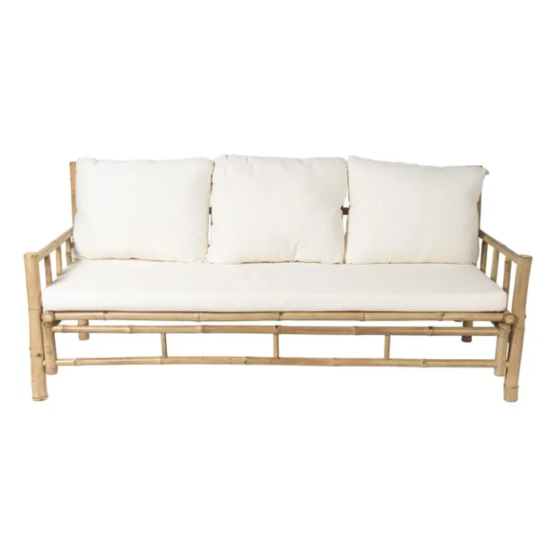 Xenos Bankjes-Bamboe bank Padang - 3-zits - 80x180x70 cm