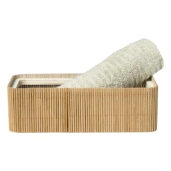Xenos Manden|Manden-Bamboe kistje met deksel Jesse - 6x20x10 cm - naturel