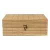 Xenos Manden|Manden-Bamboe kistje met deksel Moos - 9x24x18 cm - naturel