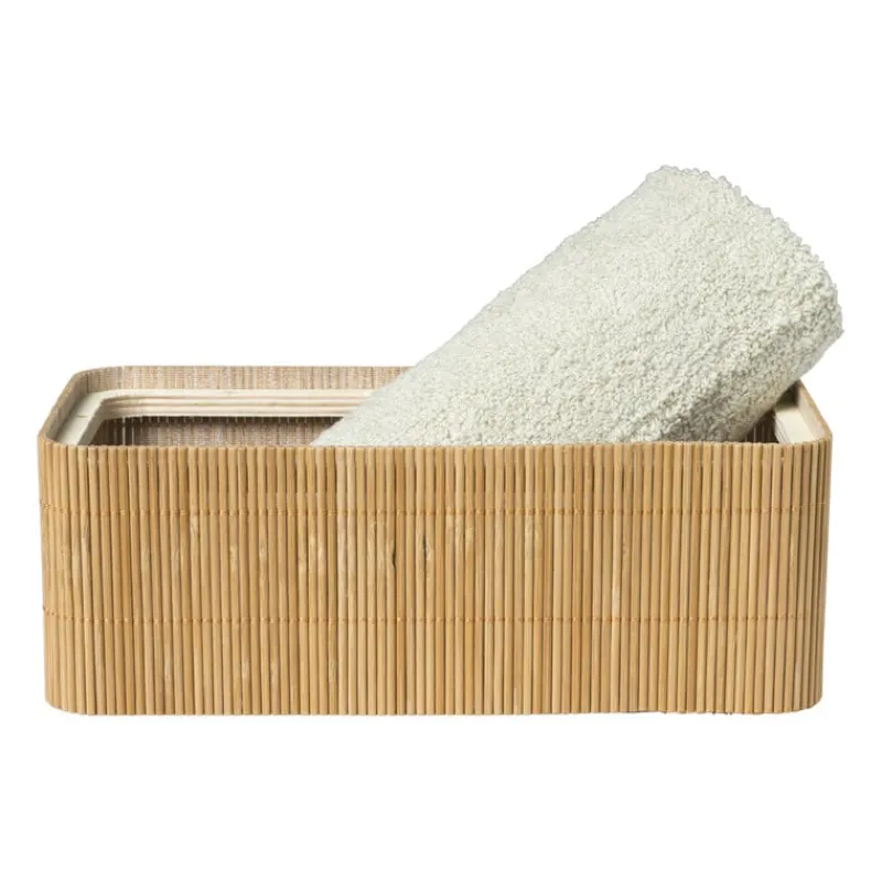 Xenos Manden|Manden-Bamboe kistje met deksel Jesse - 8x23x13 cm - naturel