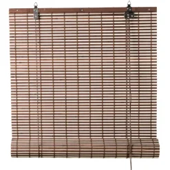 Xenos Rolgordijnen-Bamboe rolgordijn - bruin - 120x180 cm