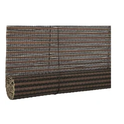 Xenos Rolgordijnen-Bamboe rolgordijn - donkerbruin - 60x130 cm