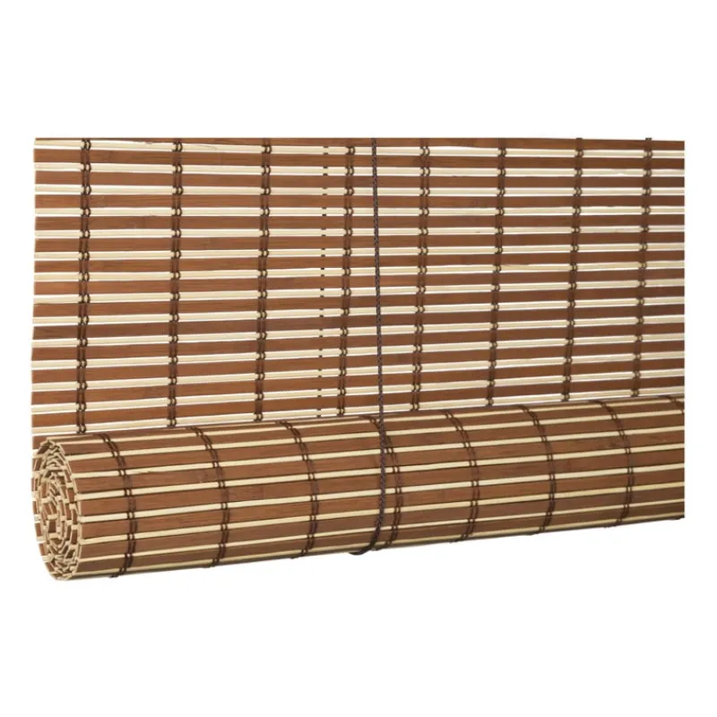 Xenos Rolgordijnen-Bamboe rolgordijn - lichtbruin - 60x130 cm