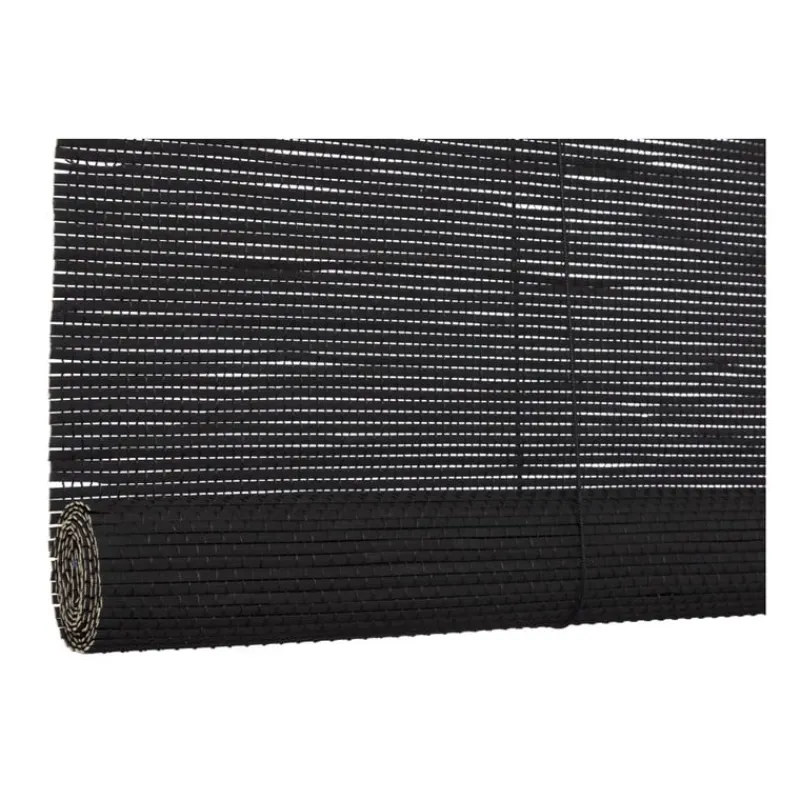 Xenos Rolgordijnen-Bamboe rolgordijn - zwart - 120x180 cm