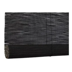 Xenos Rolgordijnen-Bamboe rolgordijn - zwart - 60x180 cm