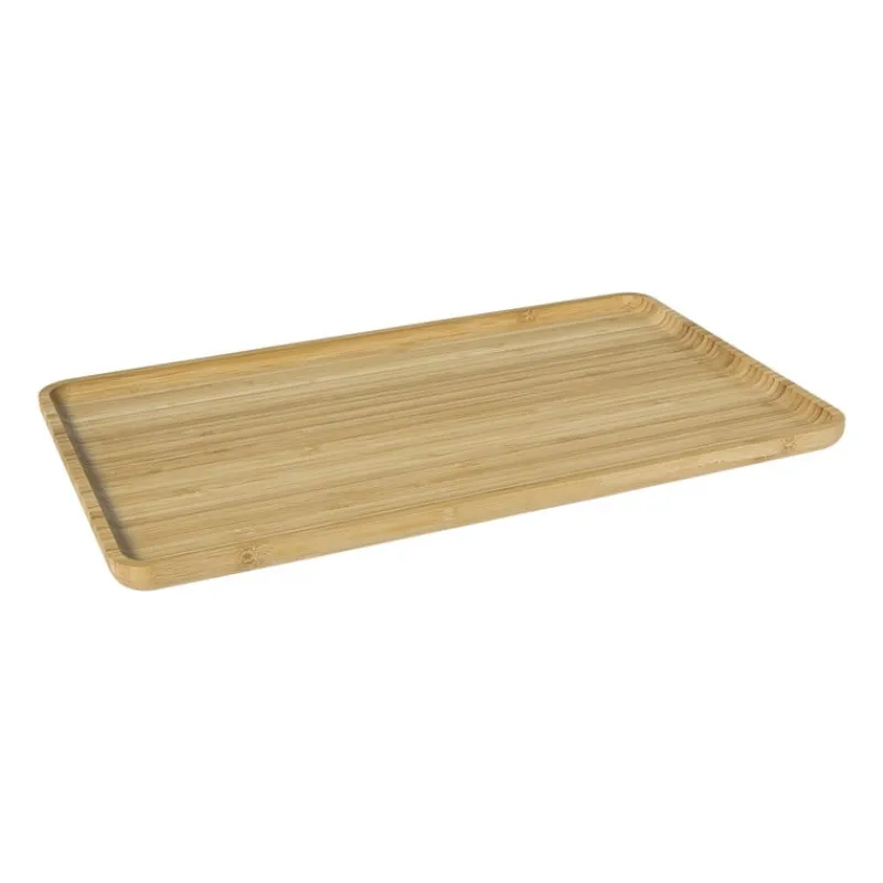 Xenos Dienbladen-Bamboe tray groot - bruin - 1.8x44x25.5 cm