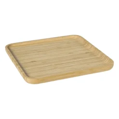 Xenos Dienbladen-Bamboe tray vierkant - bruin - 1.8x24.5x24.5 cm