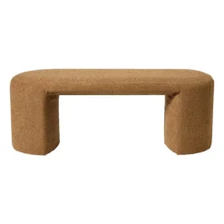Xenos Bankjes-Bank Sara bouclé - bruin - 45x120x44 cm