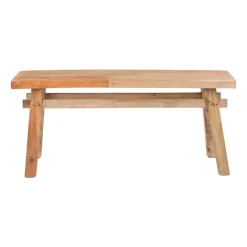 Xenos Bankjes-Bankje recycle Ubud - hout - 116 cm