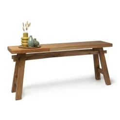 Xenos Bankjes-Bankje recycle Ubud - hout - 116 cm