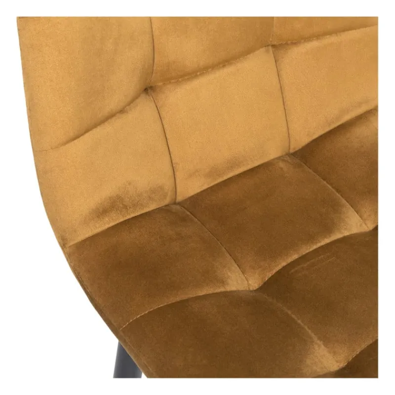 Xenos Barkrukken-Barkruk velvet - oker - 100x50x41.5 cm