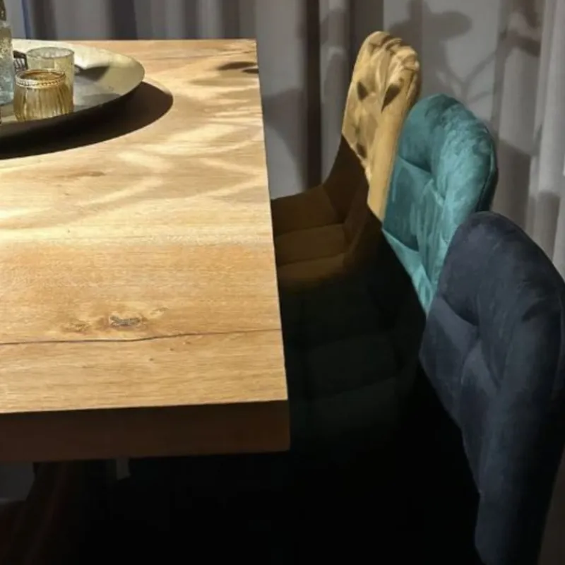 Xenos Barkrukken-Barkruk velvet - oker - 100x50x41.5 cm