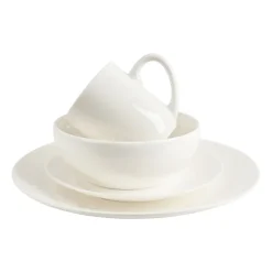 Xenos Borden-Basic dinerbord rond - wit - Ø26.5 cm