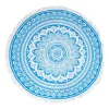Xenos Strandaccessoires-Beachplaid rondo indian blue - blauw - 145 cm