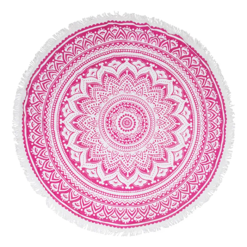 Xenos Strandaccessoires-Beachplaid rondo indian fuchsia - roze - 145 cm