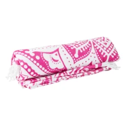 Xenos Strandaccessoires-Beachplaid rondo indian fuchsia - roze - 145 cm
