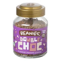 Xenos Koffie|Koffie Accessoires-Beanies koffie - double chocolate - 50 gram