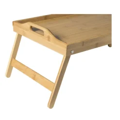 Xenos Dienbladen-Bed dienblad - bamboe - 31x58x22 cm