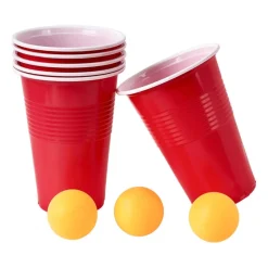 Xenos Drankspellen|Spellen-Beerpong - set van 9