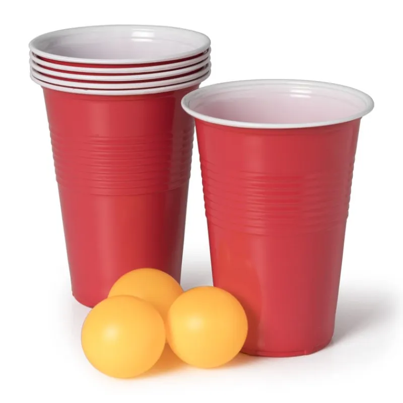 Xenos Drankspellen|Spellen-Beerpong - set van 9