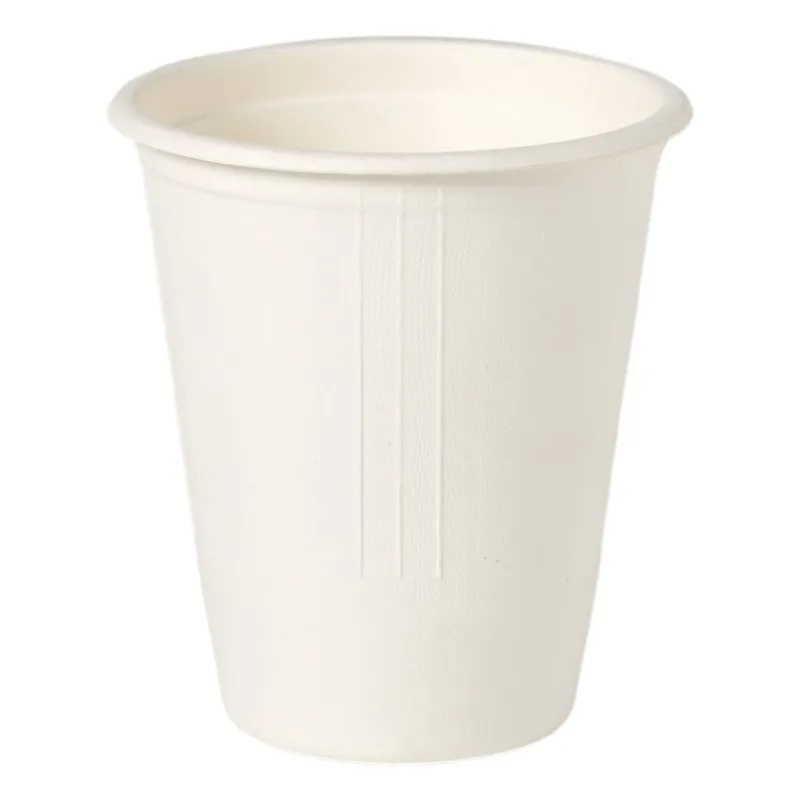 Xenos Wegwerpservies-Bekers bagasse - 275 ml - set van 8